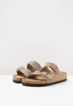 Birkenstock Arizona Soft Footbed Narrow Fit - Mules - Taupe -La Mode Soldes 01ead5a9cce847e7a9a26667866f48ca