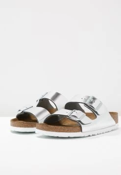 Birkenstock Arizona Nl Sfb Narrow - Mules - Metallic Silver 12 Birkenstock Arizona Nl Sfb Narrow - Mules - Metallic Silver -La Mode Soldes 024d06afb74947709ad6da9f6224a6f7