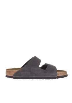 Birkenstock Ciabatta - Mules - Velvet Grey -La Mode Soldes 05d42974a92644939d4b70735c22289a