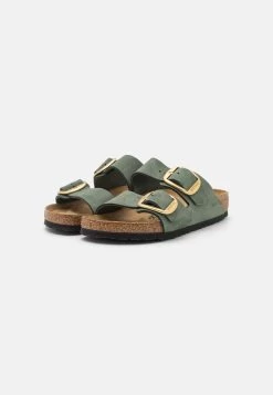 Birkenstock Arizona Big Buckle - Chaussons - Thyme -La Mode Soldes 1b5a3f15932e4783b650dc9f10412de8