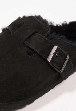 Birkenstock Boston - Chaussons - Black -La Mode Soldes 205d8734fd324a088711282ea2bb390d