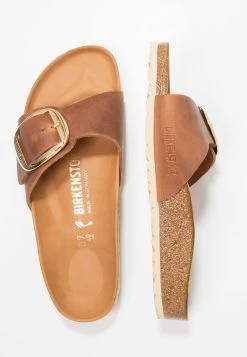 Birkenstock Madrid - Mules - Cognac -La Mode Soldes 26383e480b6b489ca655de5cedebc993