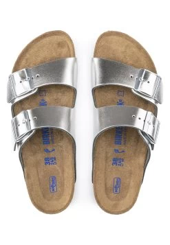 Birkenstock Arizona Nl Sfb Regular - Chaussons - Silver -La Mode Soldes 2aa969558f7b4b1a8deee9d21371afa0