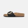 Birkenstock Madrid Big Buckle Narrow Fit - Mules - Black 1 Birkenstock Madrid Big Buckle Narrow Fit - Mules - Black -La Mode Soldes 2aabc24051774baca351b4561535892f