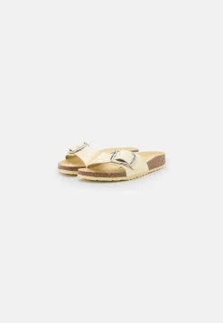 Birkenstock Madrid Big Buckle Narrow - Mules - High Shine Butter -La Mode Soldes 2e8691032ad54cd7b4f7791e2a386589