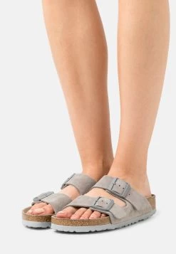 Birkenstock Arizona Sfb Vl Narrow - Chaussons - Stone Coin