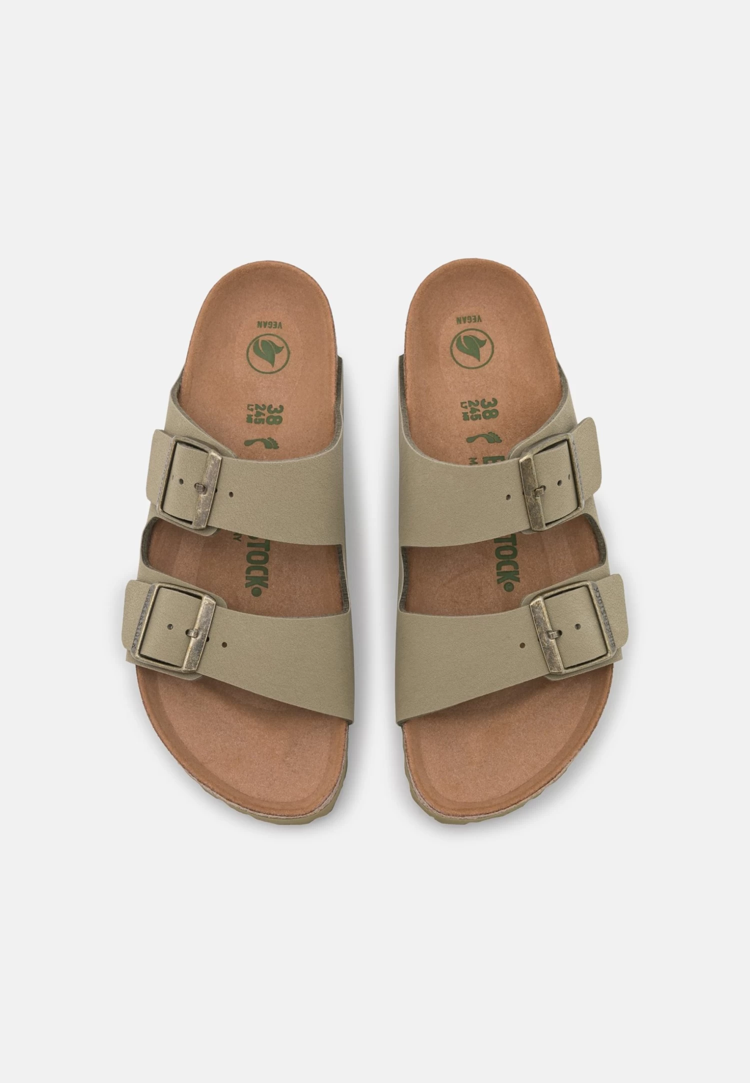 Birkenstock Arizona Earthy Vegan - Chaussons - Khaki 8 Birkenstock Arizona Earthy Vegan - Chaussons - Khaki – Image 6