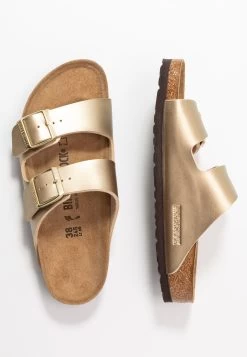 Birkenstock Arizona Bf Narrow - Chaussons - Gold -La Mode Soldes 5207a6f94e41418b95adcdce1ef2446b