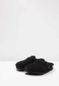 Birkenstock Boston - Chaussons - Black -La Mode Soldes 69343db7c19e440a92821e989a816ea7
