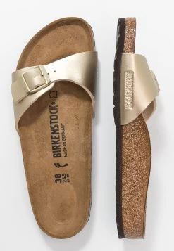Birkenstock Madrid Bf Narrow - Chaussons - Gold -La Mode Soldes 758cfc3352aa425daef17402c9a7f2c8