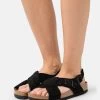 Birkenstock Tulum Narrow - Mules - Black -La Mode Soldes 7efca94788fd41bca762f2d767d98f15