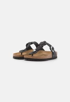 Birkenstock Gizeh Braided Regular - Chaussons - Black -La Mode Soldes 8480f0d184ba4857b8f36989e851b026
