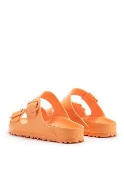 Birkenstock Arizona Eva Papaya - Sandales De Bain - Vegan Canvas Papaya -La Mode Soldes 894d7d7da12040b2ae9441af3bf8aebf