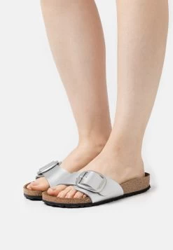 Birkenstock Madrid Big Buckle - Mules - Metallic Silver