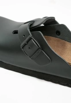 Birkenstock Boston Narrow Fit - Chaussons - Schwarz -La Mode Soldes 90f2be21e8604f859273c3049a00ebc9