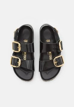 Birkenstock Milano Big Buckle Narrow Fit - Sandales - High Shine Black -La Mode Soldes 9c3a1c937e2e46719ec3ef61362f541c