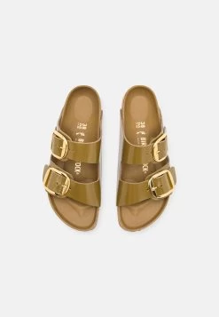 Birkenstock Arizona Big Buckle Narrow - Mules - High Shine Mud Green -La Mode Soldes 9de5e6fa9022429988535537a41f7720