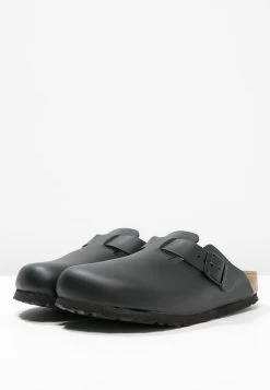 Birkenstock Boston Narrow Fit - Chaussons - Schwarz -La Mode Soldes a7a05fa3268d4b97b0357e1c3f169454