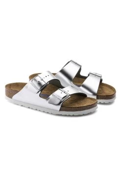 Birkenstock Arizona Nl Sfb Regular - Chaussons - Silver -La Mode Soldes a9aa7d59805445e3a37a3e2df8ad9efc