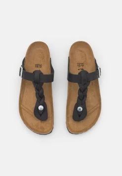 Birkenstock Gizeh Braided Regular - Chaussons - Black -La Mode Soldes aa6076e1b72648079ac856c170d23ede