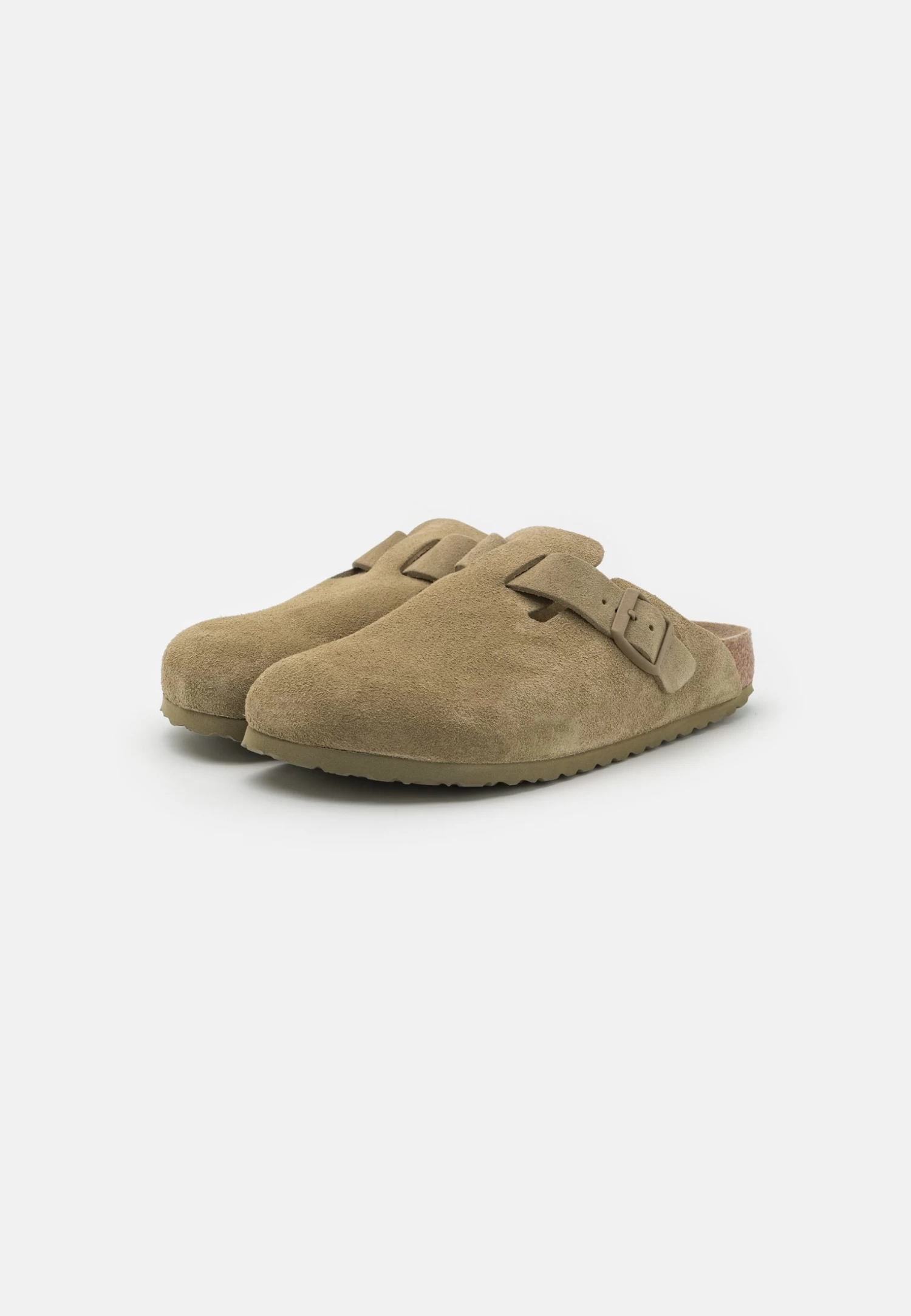 Birkenstock Boston Unisex - Chaussons - Faded Khaki 4 Birkenstock Boston Unisex - Chaussons - Faded Khaki – Image 2