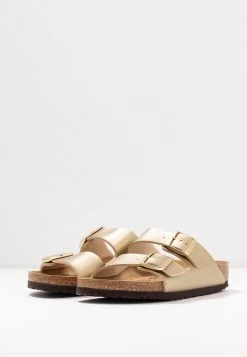 Birkenstock Arizona Bf Narrow - Chaussons - Gold -La Mode Soldes bc7cc8ed3f6c4c51a6e107bbae2b07e5