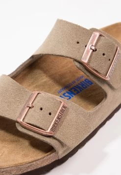 Birkenstock Arizona Soft Footbed Narrow Fit - Mules - Taupe -La Mode Soldes c345f87351974bcca6cf88f11f46776b