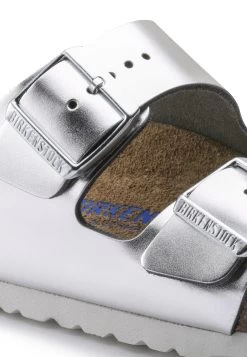 Birkenstock Arizona Nl Sfb Regular - Chaussons - Silver -La Mode Soldes d223d448b8e4429284e82e882037b28c