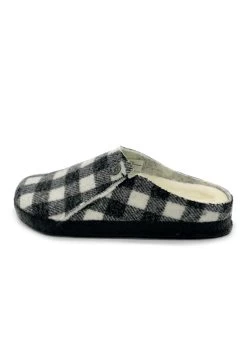 Birkenstock Sabots - Plaid_White