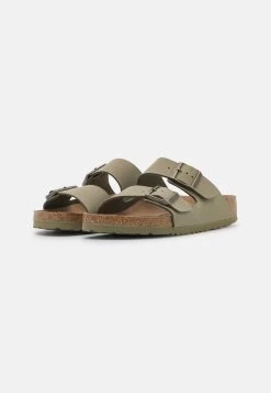 Birkenstock Arizona Earthy Vegan - Chaussons - Khaki 10 Birkenstock Arizona Earthy Vegan - Chaussons - Khaki -La Mode Soldes f9b3c30cbd2a4a73a258d70faca47cef