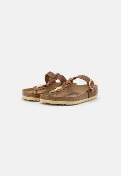 Birkenstock Gizeh Braided Fl Regular - Chaussons - Cognac -La Mode Soldes 0a9aaeda853c4ac786b4f3cfe3b6bf36