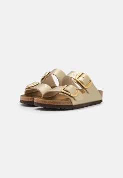 Birkenstock Arizona Big Buckle Narrow Fit - Chaussons - Metallic Gold -La Mode Soldes 420f50c5342d493c983621c5de208892