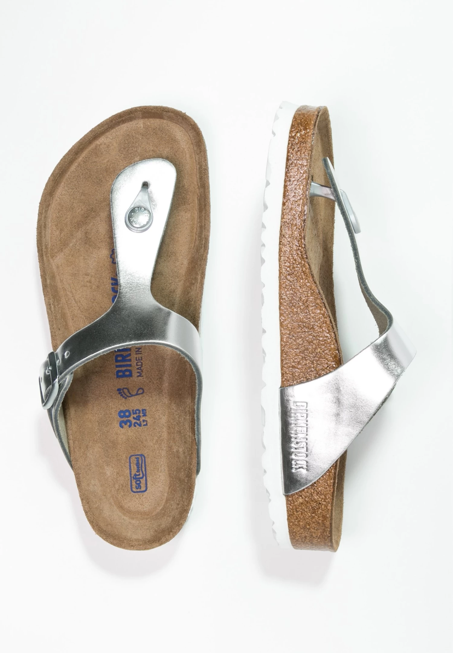 Birkenstock Gizeh Nl Sfb Regular - Tongs - Metallic Silver 5 Birkenstock Gizeh Nl Sfb Regular - Tongs - Metallic Silver – Image 3