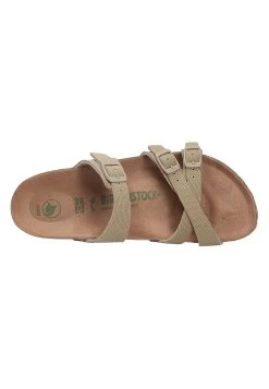 Birkenstock Tieffussbett Pantolette - Mules - Vegancanvasfadedkhaki -La Mode Soldes 68e28d892c6645f1b6c588cb1542b570