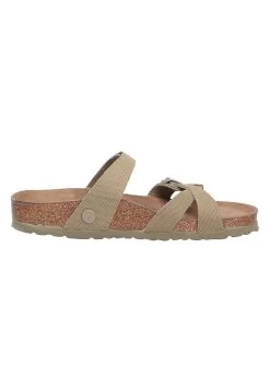 Birkenstock Tieffussbett Pantolette - Mules - Vegancanvasfadedkhaki -La Mode Soldes 7e861a1143e047bdbd426e2e96bff71a