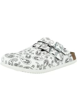 Birkenstock Mules - Paisley Black-White -La Mode Soldes a70d1832a3c24878bde85188a7056d2a