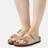 Birkenstock Arizona Big Buckle Narrow Fit - Chaussons - Metallic Gold -La Mode Soldes ad987c7f29d84f1a966cf772557cc879
