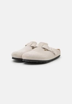 Birkenstock Boston Leve - Chaussons - Antique White -La Mode Soldes b834c8048580465bb7c9c521b9dcc330