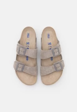 Birkenstock Arizona Soft Footbed Unisex - Chaussons - Stone Coin -La Mode Soldes b94e272bcb494a3f933c95c61e92b6a7