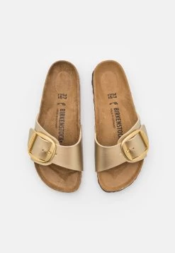 Birkenstock Madrid Big Buckle Narrow Fit - Chaussons - Metallic Gold -La Mode Soldes d166dbcad8974cbe827ae210d49f0df9