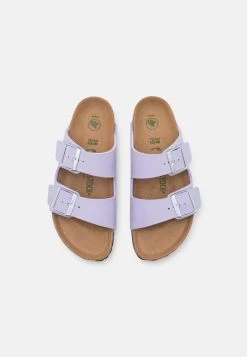 Birkenstock Arizona Vegan Narrow Fit - Chaussons - Soft Purple Fog -La Mode Soldes d20cbbacf6464a1b8f1cf2356fa3c02c