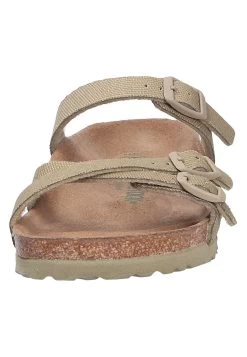 Birkenstock Tieffussbett Pantolette - Mules - Vegancanvasfadedkhaki -La Mode Soldes e671f5f1f1e84fa3a8169ff2b79fcbe0