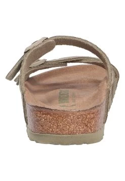 Birkenstock Tieffussbett Pantolette - Mules - Vegancanvasfadedkhaki -La Mode Soldes f7612eb3892e42ad9fa2bd4b1aaf952b