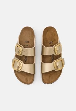 Birkenstock Arizona Big Buckle Narrow Fit - Chaussons - Metallic Gold -La Mode Soldes f90561e3c27941d7904836ba8186aaa3