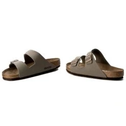Nouvelles Arrivées -La Mode Soldes mules sandales de bain birkenstock arizona 0151211 stone 1