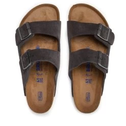 Mules / Sandales De Bain Birkenstock Arizona Bs 0552321 Velvet Grey -La Mode Soldes mules sandales de bain birkenstock arizona bs 0552321 velvet grey 4