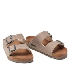 Mules / Sandales De Bain Birkenstock Arizona Bs 1023036 Gray Taupe -La Mode Soldes mules sandales de bain birkenstock arizona bs 1023036 gray taupe 4
