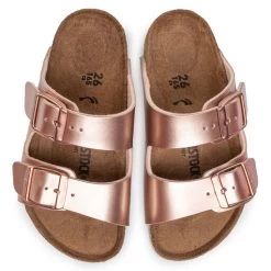 Mules / Sandales De Bain Birkenstock Arizona Kids 1012478 M Electric Metallic Copper -La Mode Soldes mules sandales de bain birkenstock arizona kids 1012478 m electric metallic copper 4