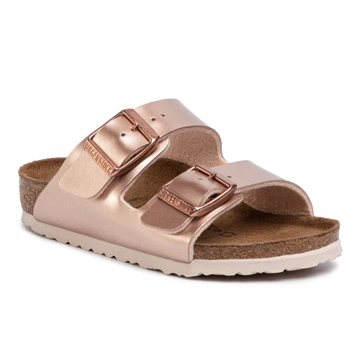 La Mode Soldes -La Mode Soldes mules sandales de bain birkenstock arizona kids 1012478 m electric metallic copper
