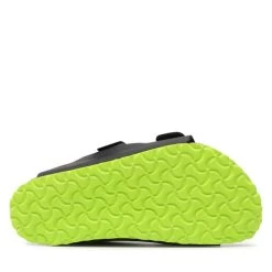 Mules / Sandales De Bain Birkenstock Arizona Kids 1022369 Desert Soil Black Lime -La Mode Soldes mules sandales de bain birkenstock arizona kids 1022369 desert soil black lime 2
